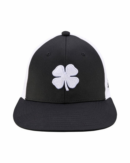 Black Clover Black and White Perforated Golf Hat with Clover