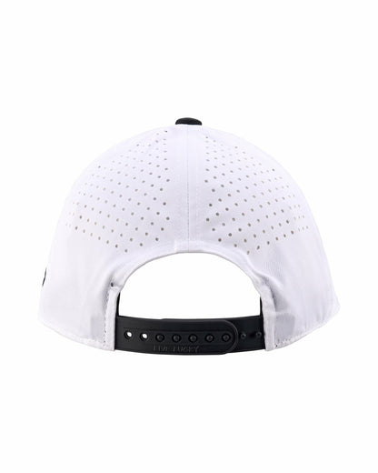 Black Clover Black and White Perforated Golf Hat with Clover