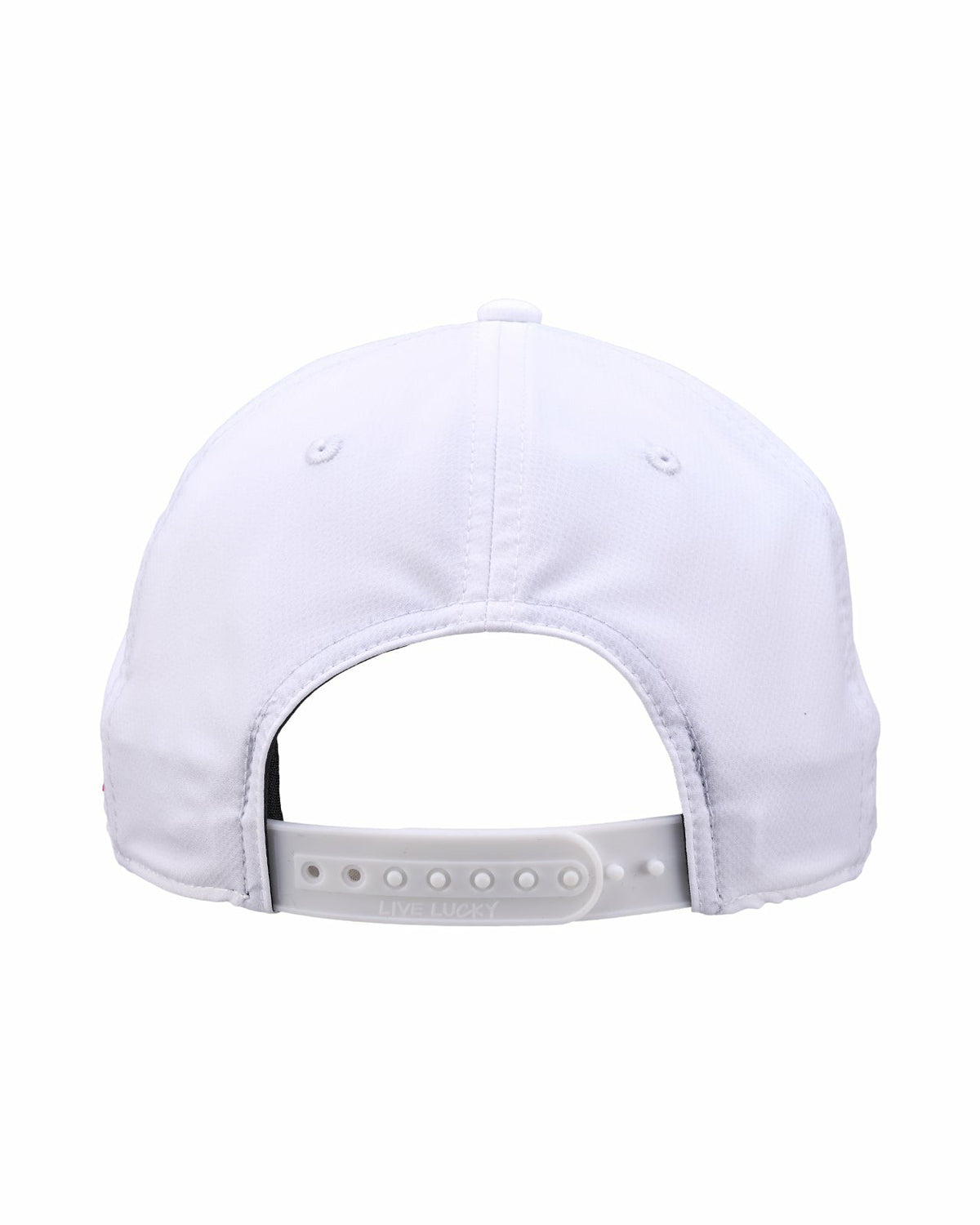 Black Clover Unisex White Summer Rope Snapback Hat with Pink Clover Logo