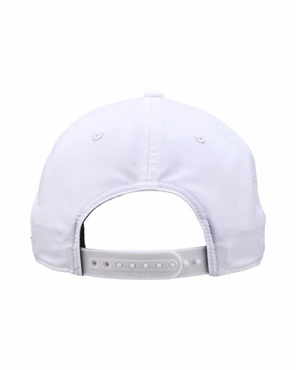 Black Clover Unisex White Summer Rope Snapback Hat with Pink Clover Logo