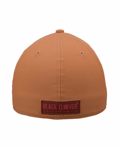 Black Clover White and Brown Premium Clover Hat for Golf and Lifestyle