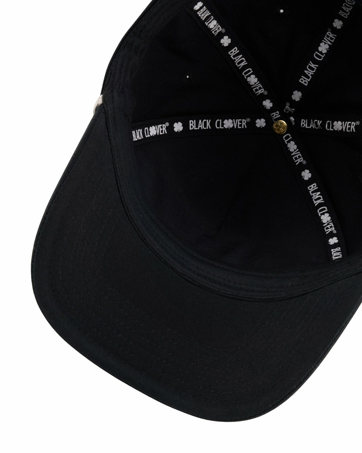 Black Clover Trendy Vintage-Inspired Black Hat with Rope Brim