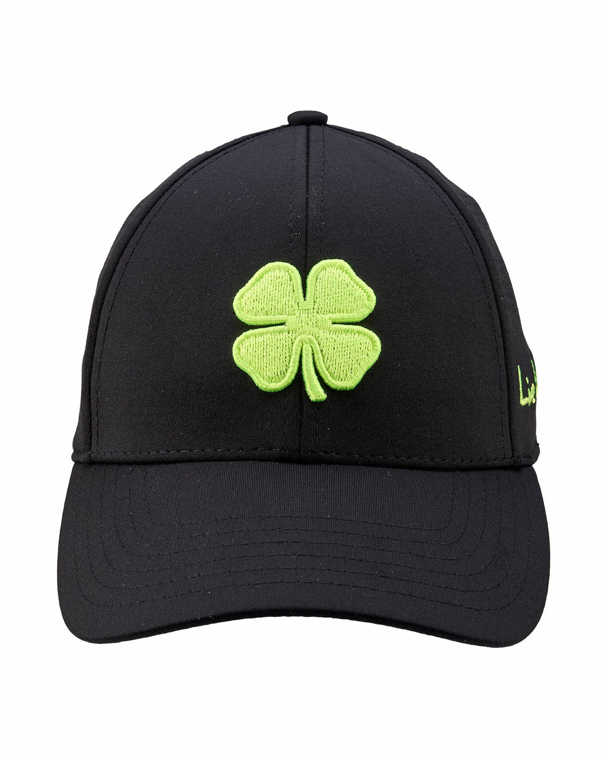 Black Clover Black Breathable Golf Hat with Comfortable Memory Foam