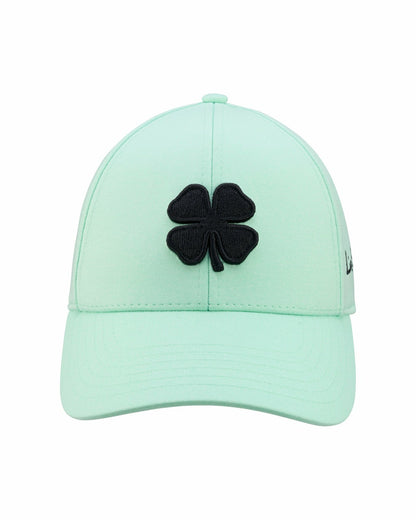 Black Clover Light Green Breathable Golf Hat with Comfortable Memory Foam