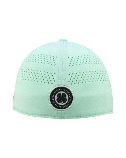Black Clover Light Green Breathable Golf Hat with Comfortable Memory Foam