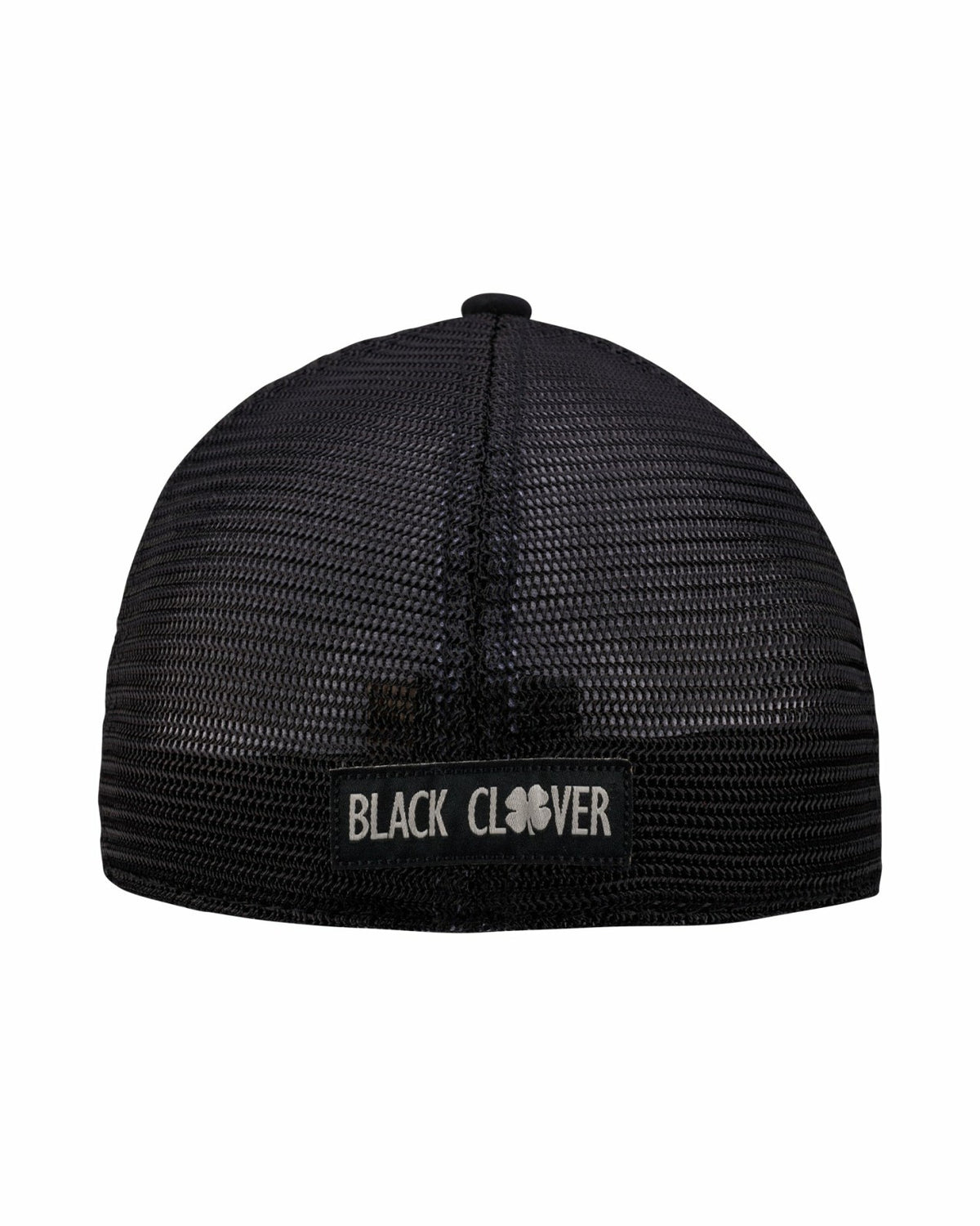 Black Clover White and Black Mesh Golf Hat with Clover Logo