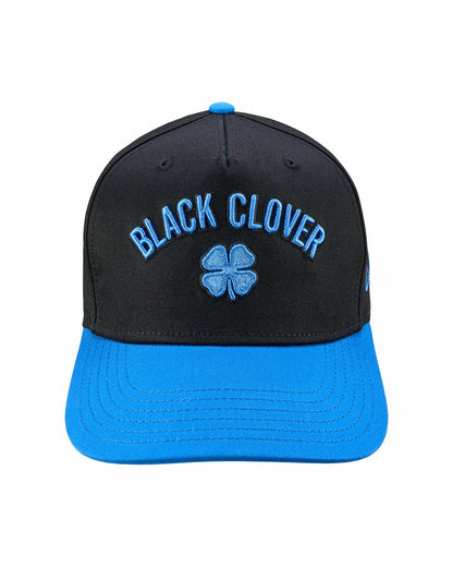 Black Clover Kids' Vintage Black Hat with Blue Brim