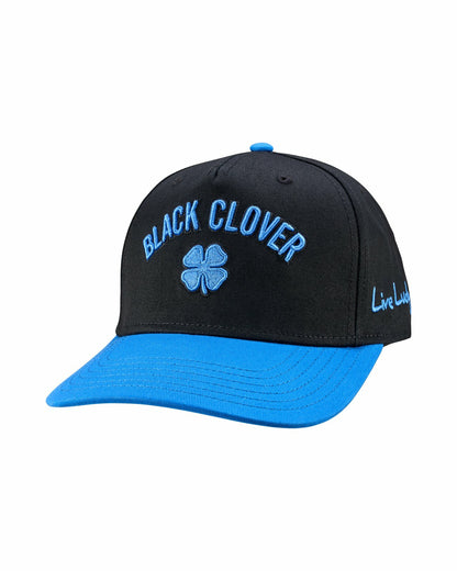 Black Clover Kids' Vintage Black Hat with Blue Brim