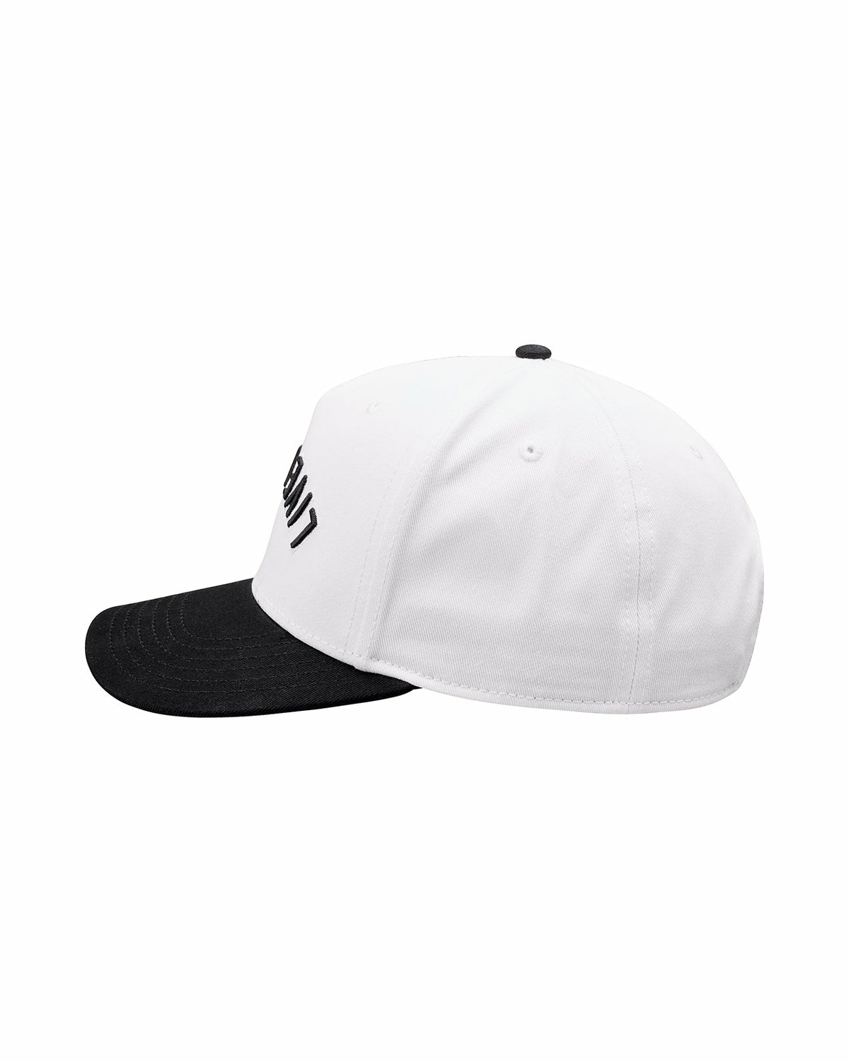 Black Clover Kids' Adjustable Vintage White Hat with Black Brim