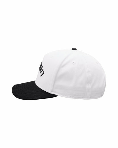 Black Clover Kids' Adjustable Vintage White Hat with Black Brim