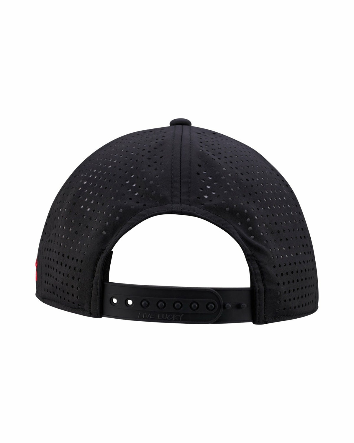 Black Clover Kids' Black Summer Rope Hat with Neon Red Clover Logo