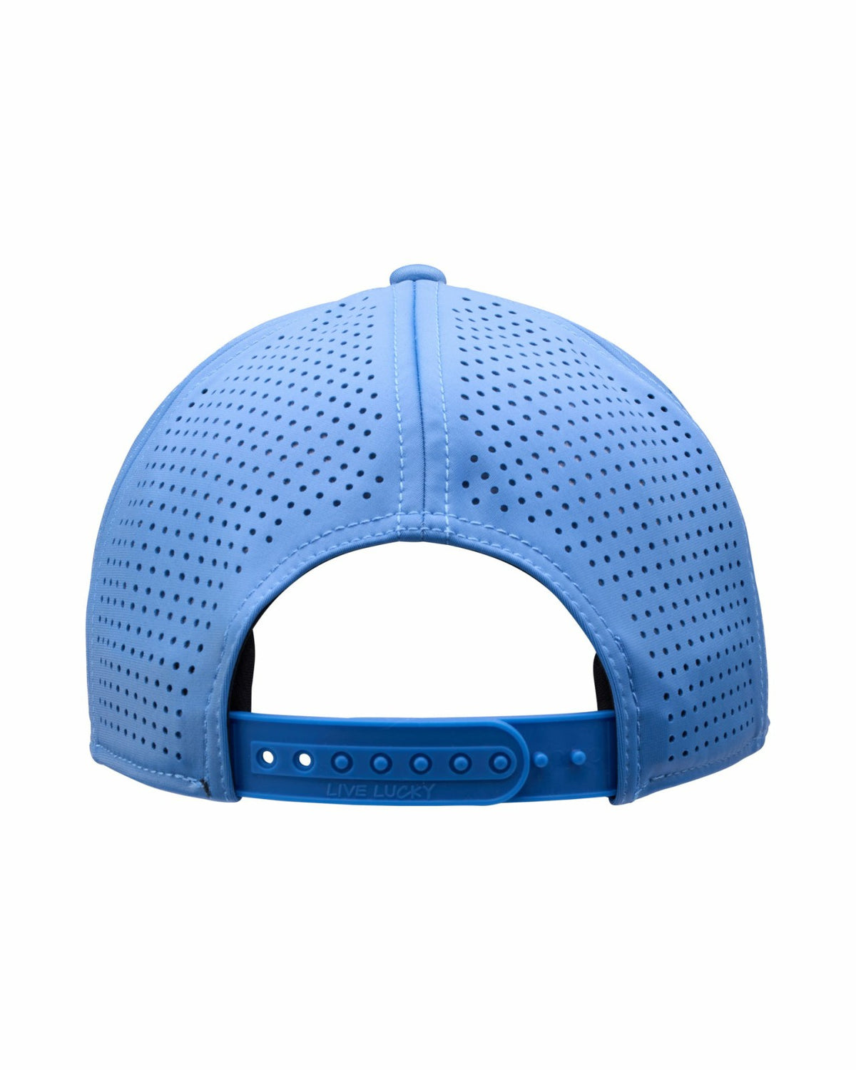 Black Clover Kids' Perforated Blue Golf Hat with Chrome Clover and Rope