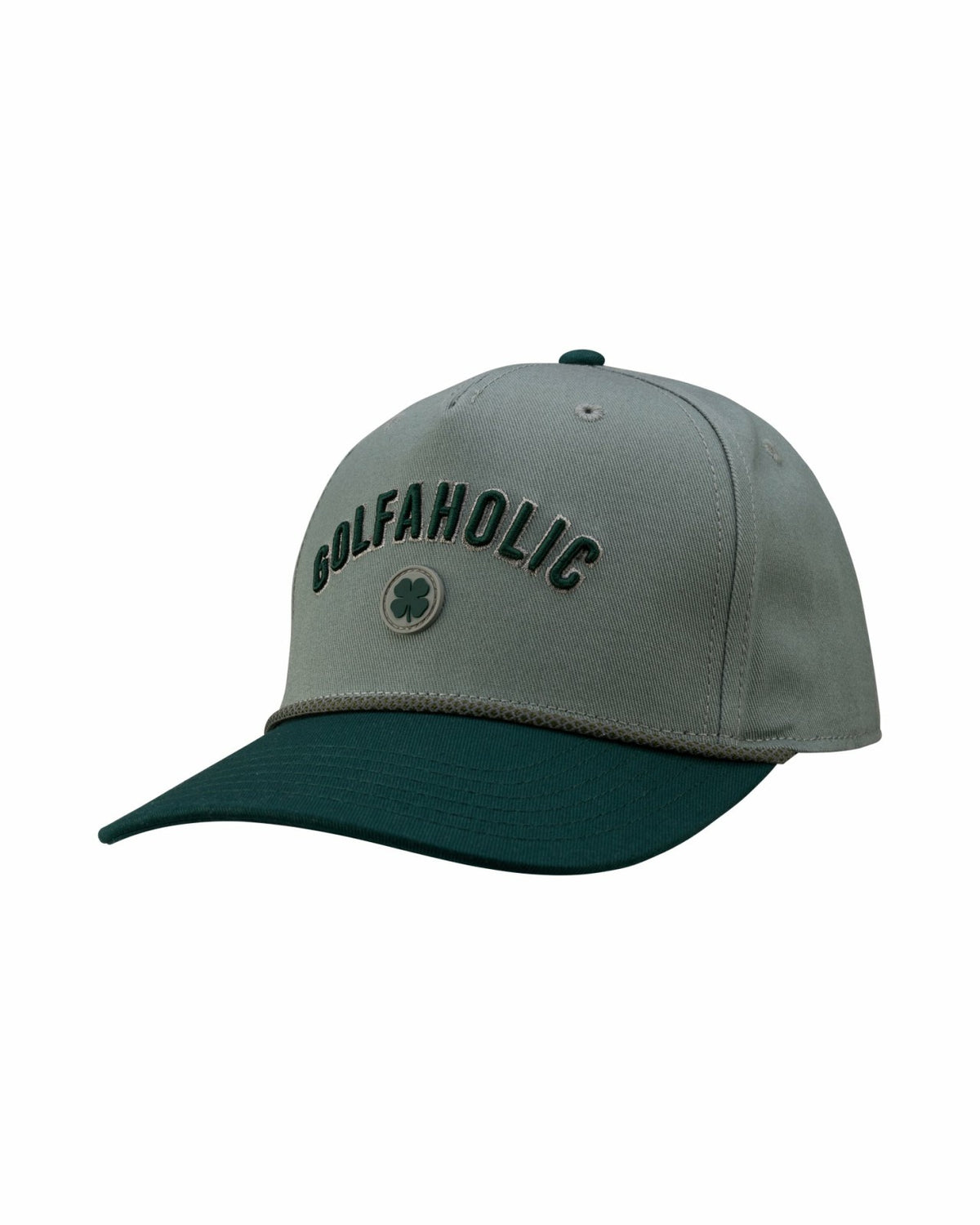 Black Clover Kids' Vintage Green Golf Snapback Hat with Clover Logo