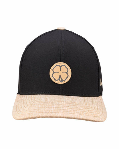 Black Clover Black and Tan Stylish Golf Hat for Athletic Lifestyle