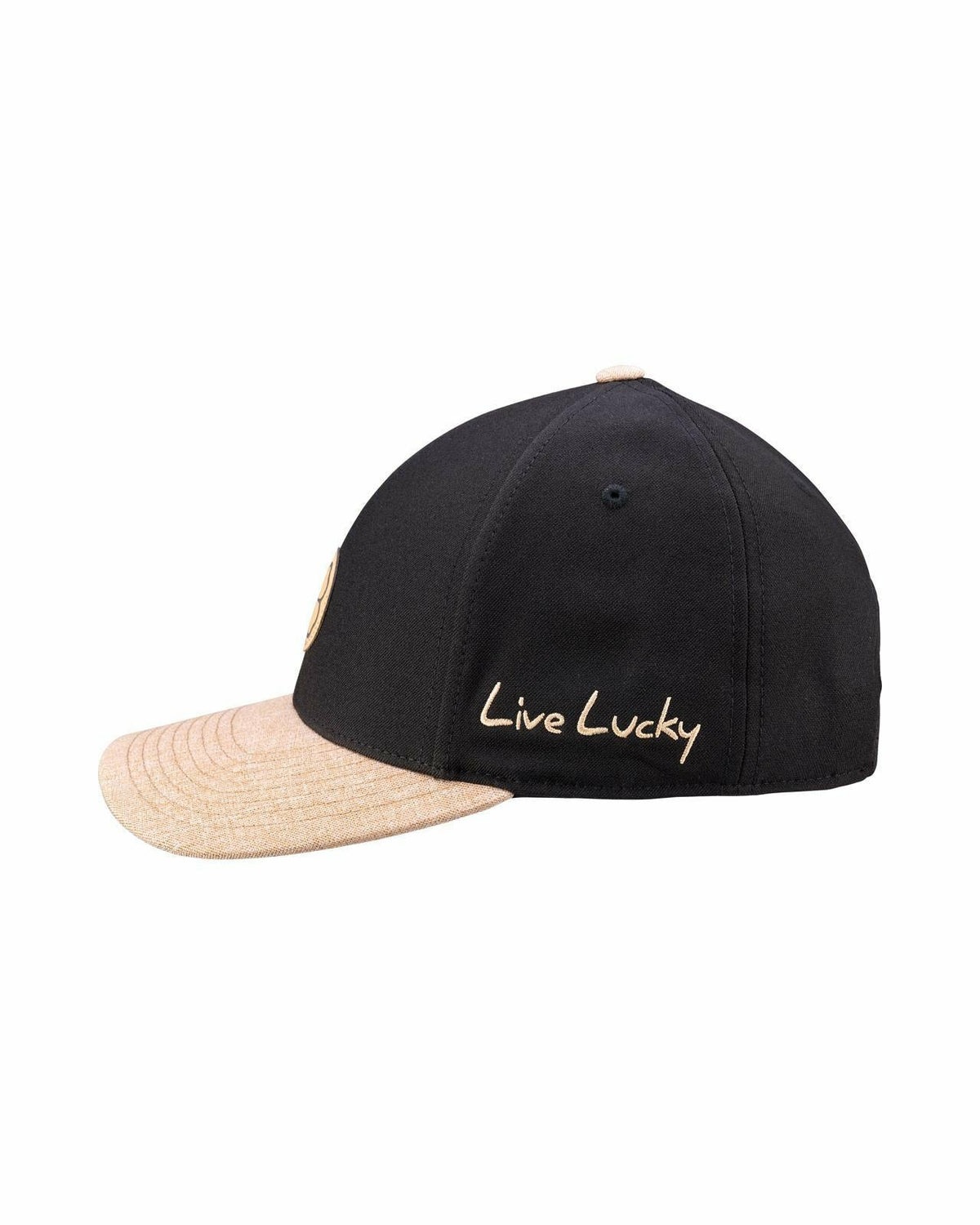 Black Clover Black and Tan Stylish Golf Hat for Athletic Lifestyle