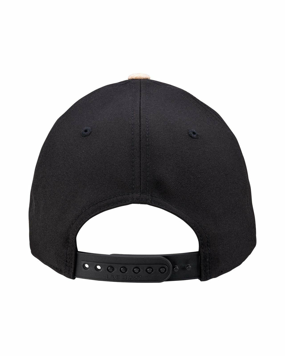 Black Clover Black and Tan Stylish Golf Hat for Athletic Lifestyle
