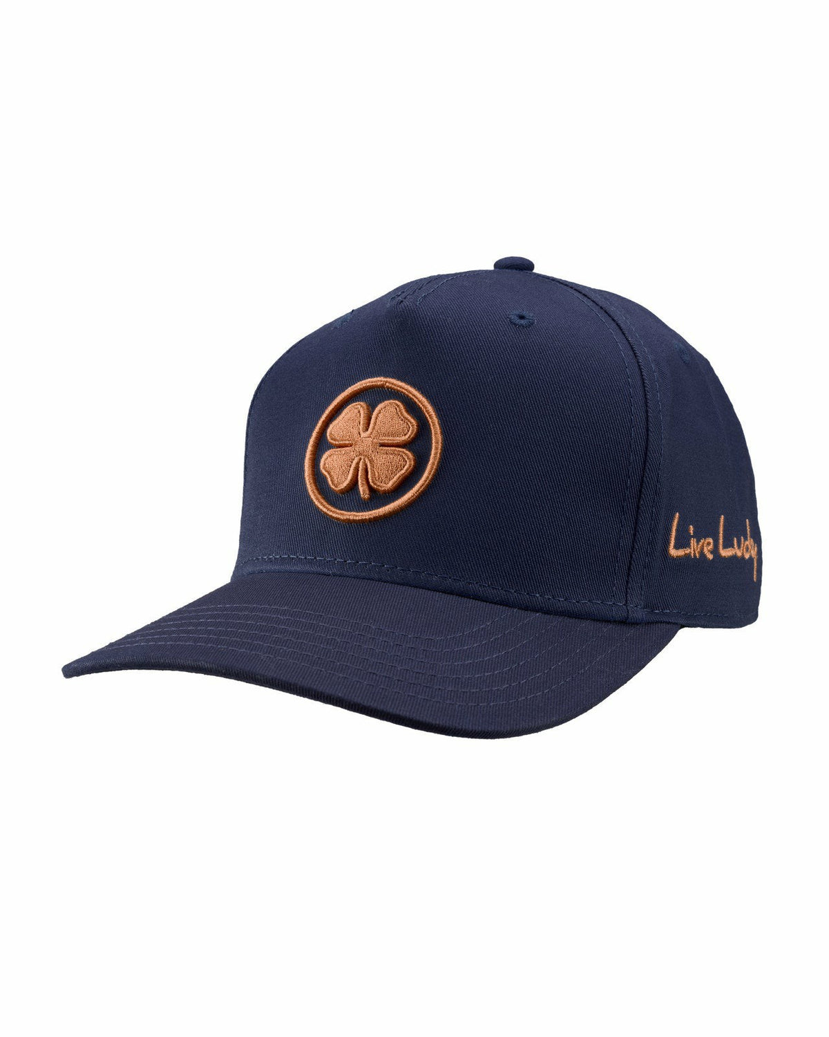 Black Clover Classic Navy and Brown Golf Hat for Lifestyle & Comfort