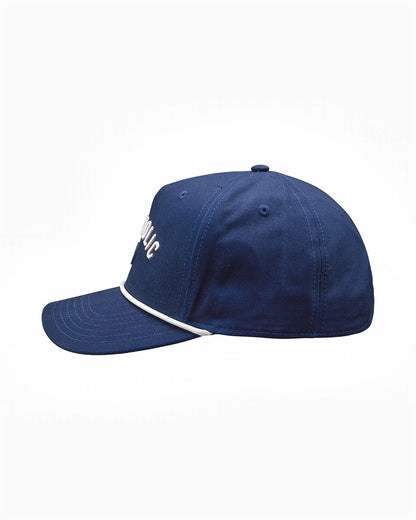 Black Clover Vintage Blue Golf Snapback Hat with White Clover