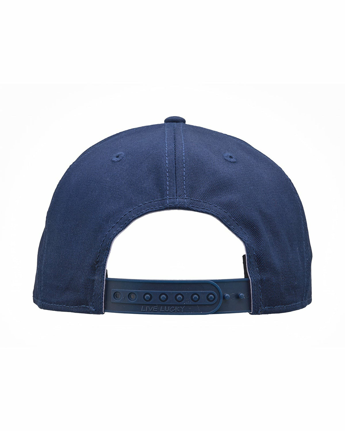 Black Clover Vintage Blue Golf Snapback Hat with White Clover