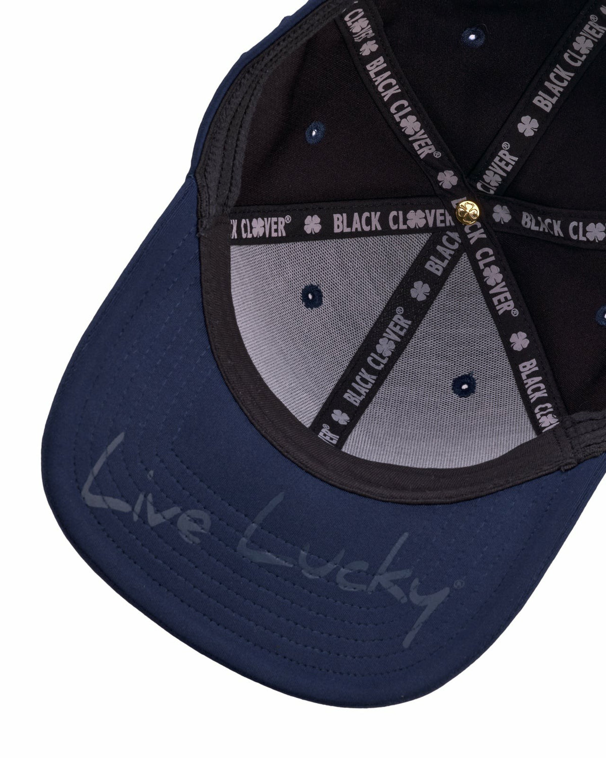 Black Clover Navy Blue Premium Clover Hat for Golf and Lifestyle