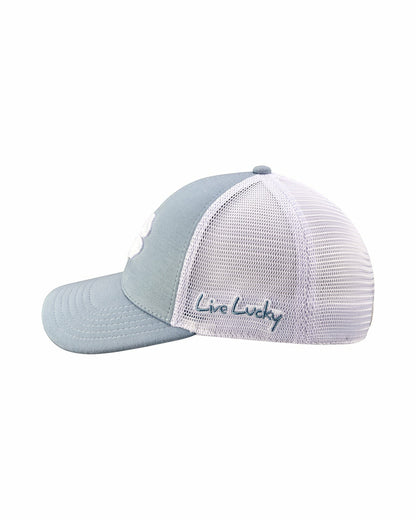 Black Clover Two-Tone Blue Golf Hat with Mesh and Comfortable Headband