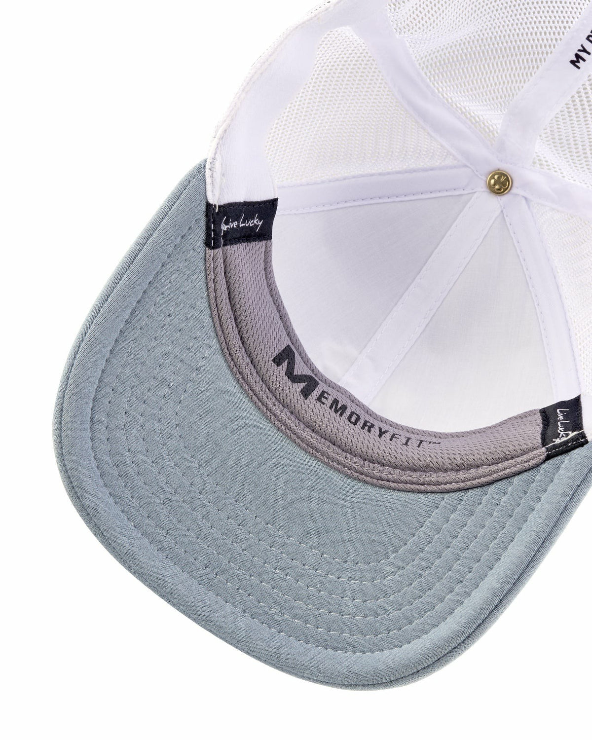 Black Clover Two-Tone Blue Golf Hat with Mesh and Comfortable Headband