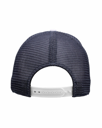 Black Clover White and Blue Mesh Golf Hat with Clover Icon