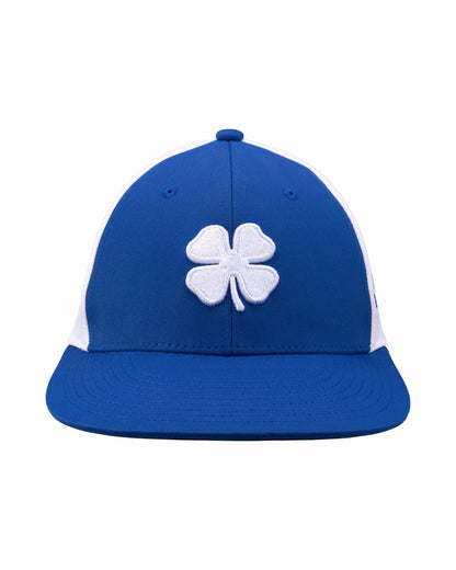 Black Clover Blue and White Perforated Golf Hat with Clover