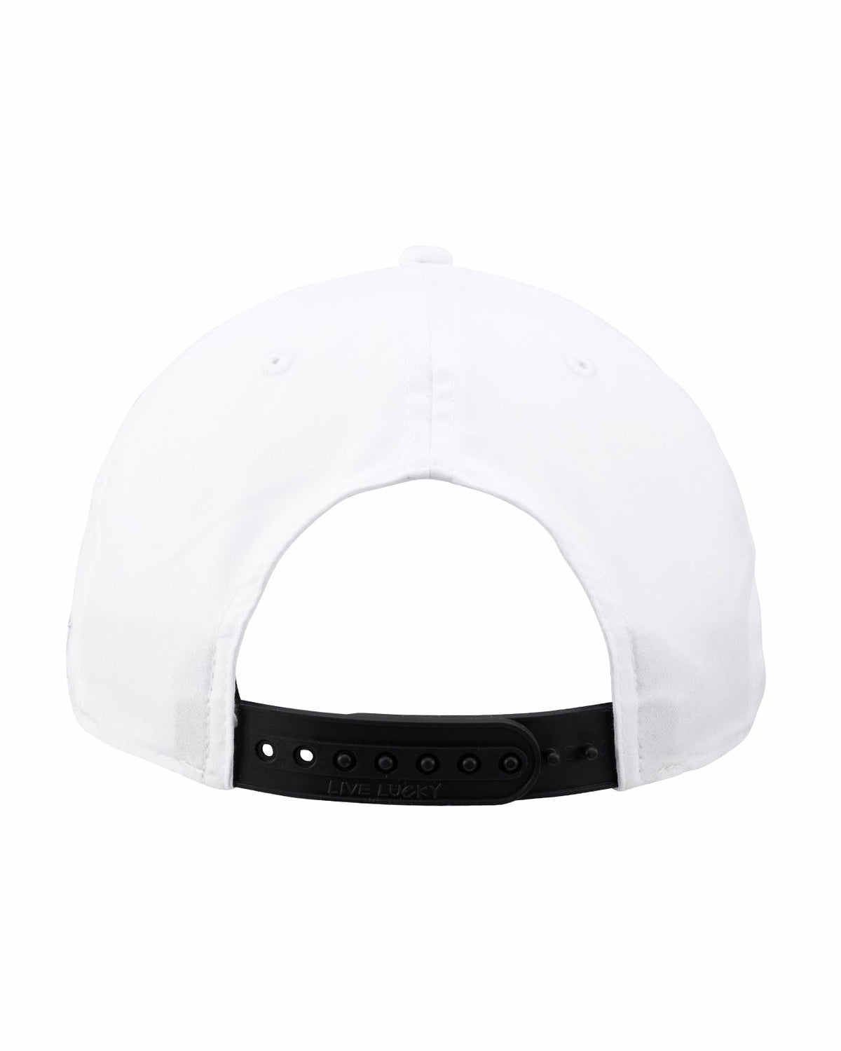 Black Clover White Lifestyle Golf Hat with Patch and Rope