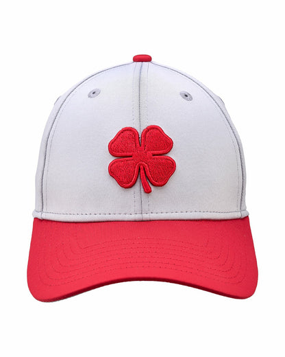 Black Clover Silver and Red Premium Clover Hat for Golf and Lifestyle