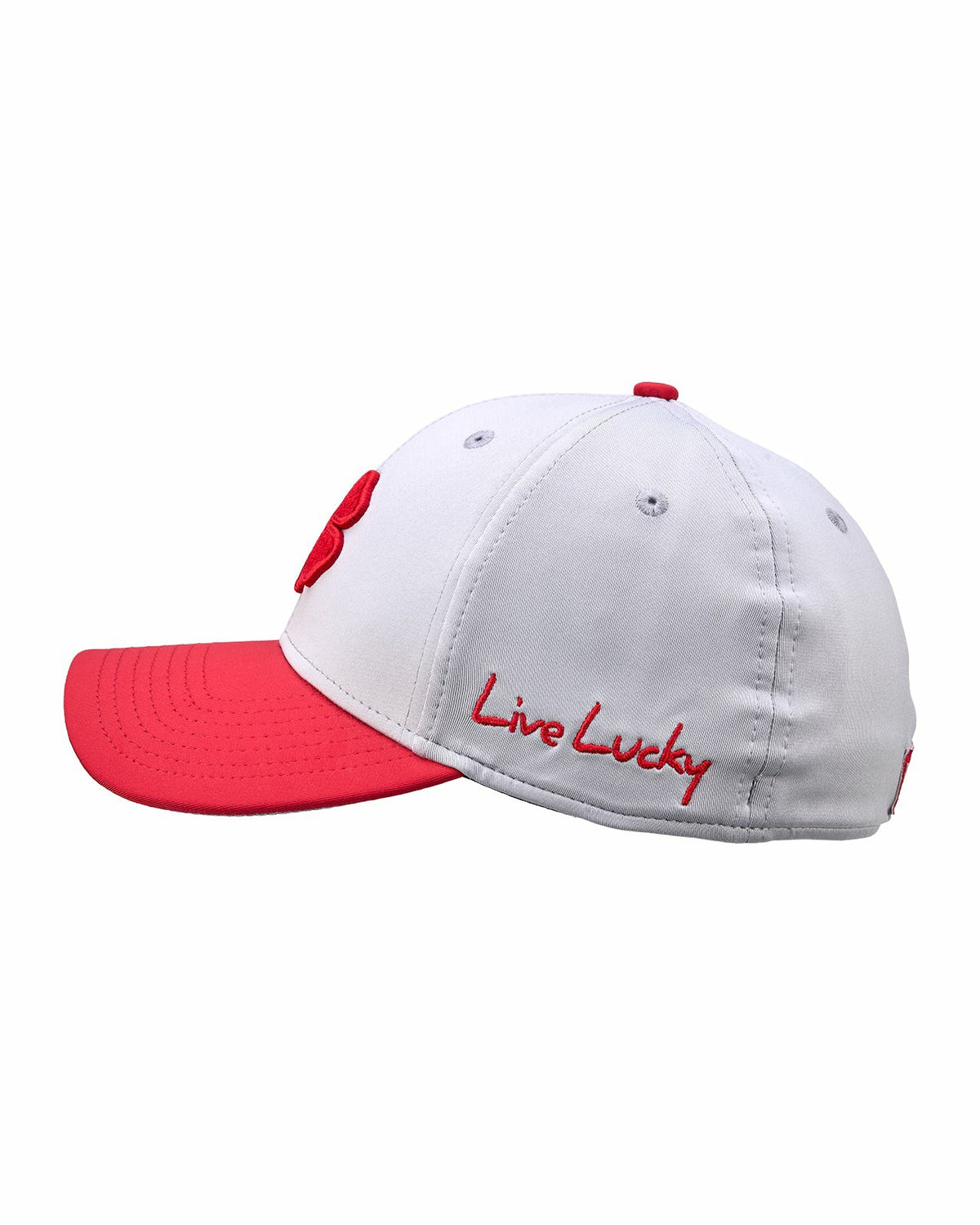Black Clover Silver and Red Premium Clover Hat for Golf and Lifestyle