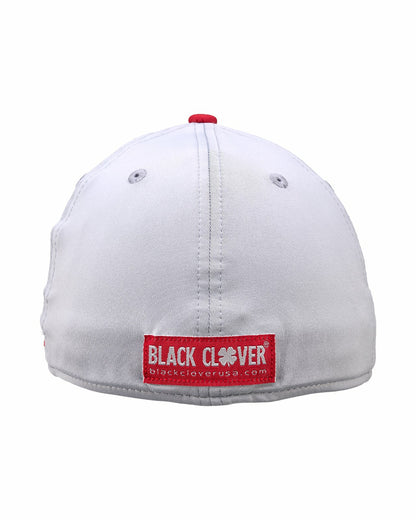 Black Clover Silver and Red Premium Clover Hat for Golf and Lifestyle