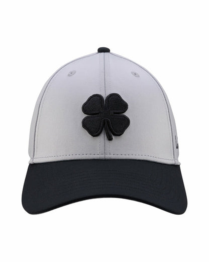 Black Clover Silver and Black Premium Clover Hat for Golf and Lifestyle