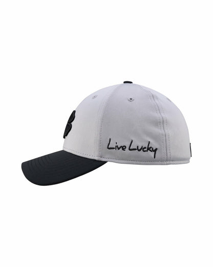 Black Clover Silver and Black Premium Clover Hat for Golf and Lifestyle