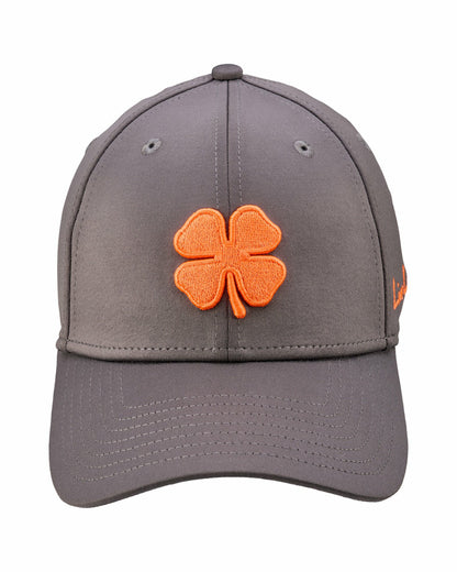 Black Clover Dark Grey and Orange Premium Clover Hat for Golf and Lifestyle