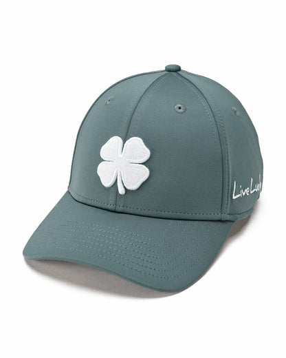 Black Clover Charcoal and White Premium Clover Hat for Golf and Lifestyle