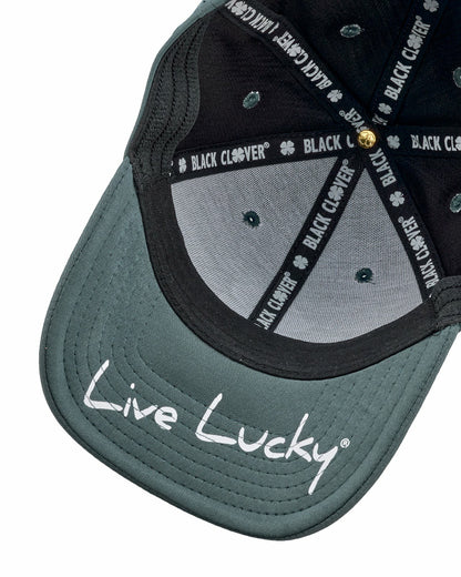Black Clover Charcoal and White Premium Clover Hat for Golf and Lifestyle
