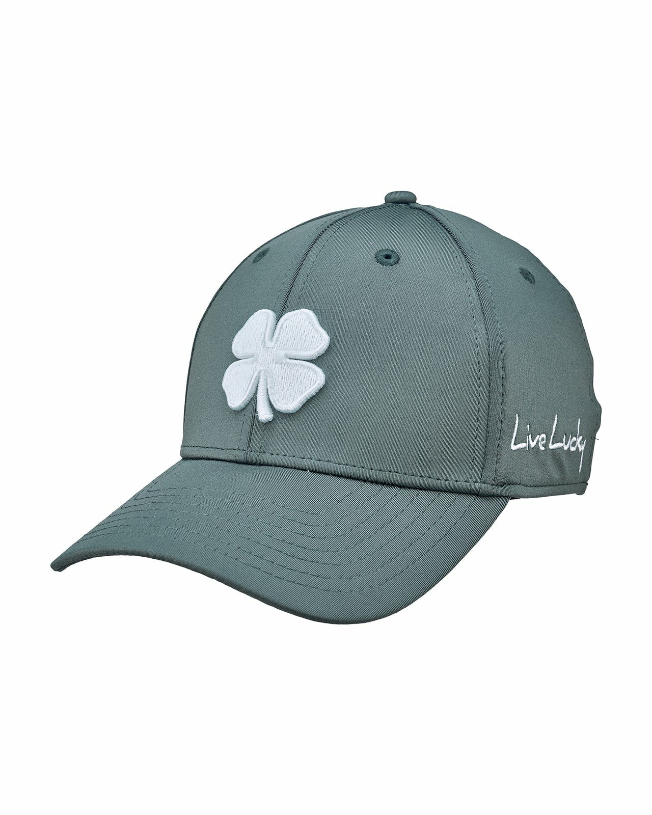 Black Clover Charcoal and White Premium Clover Hat for Golf and Lifestyle