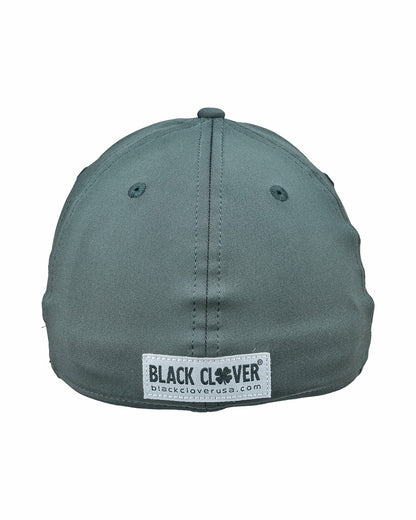 Black Clover Charcoal and White Premium Clover Hat for Golf and Lifestyle