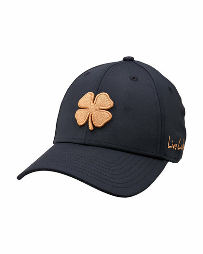Black Clover Orange and Black Premium Clover Hat for Golf and Lifestyle