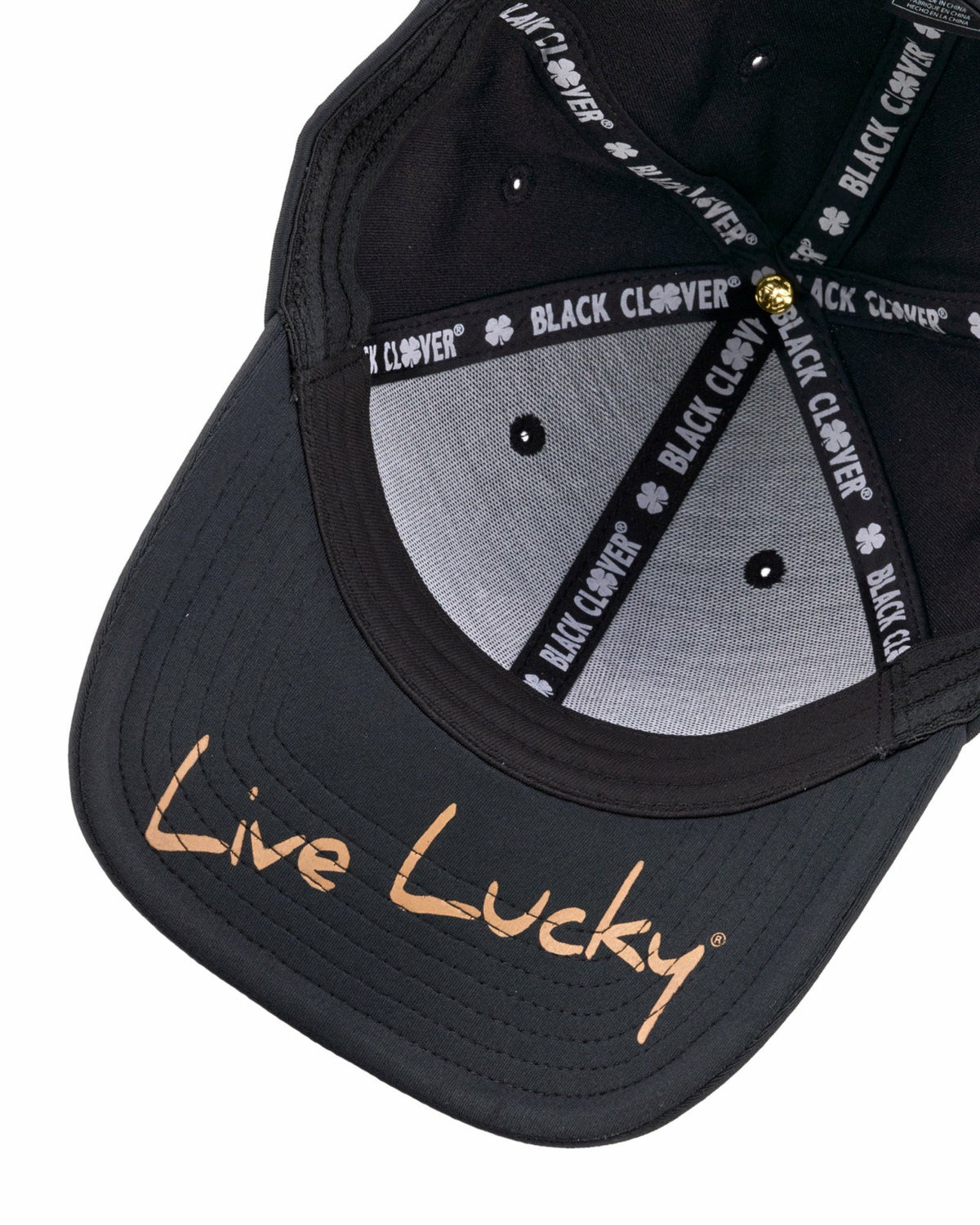 Black Clover Orange and Black Premium Clover Hat for Golf and Lifestyle