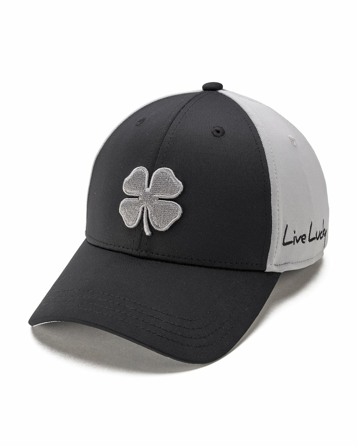 Black Clover Grey and Black Premium Clover Hat for Golf and Lifestyle