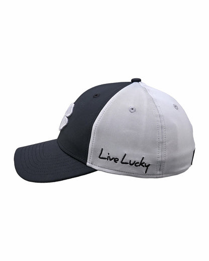 Black Clover Grey and Black Premium Clover Hat for Golf and Lifestyle