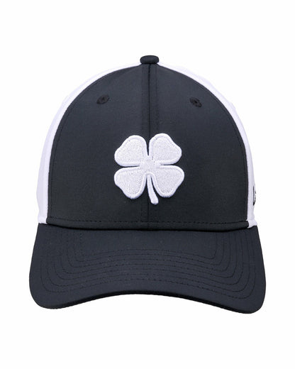 Black Clover White and Black Premium Clover Hat For Golf and Lifestyle