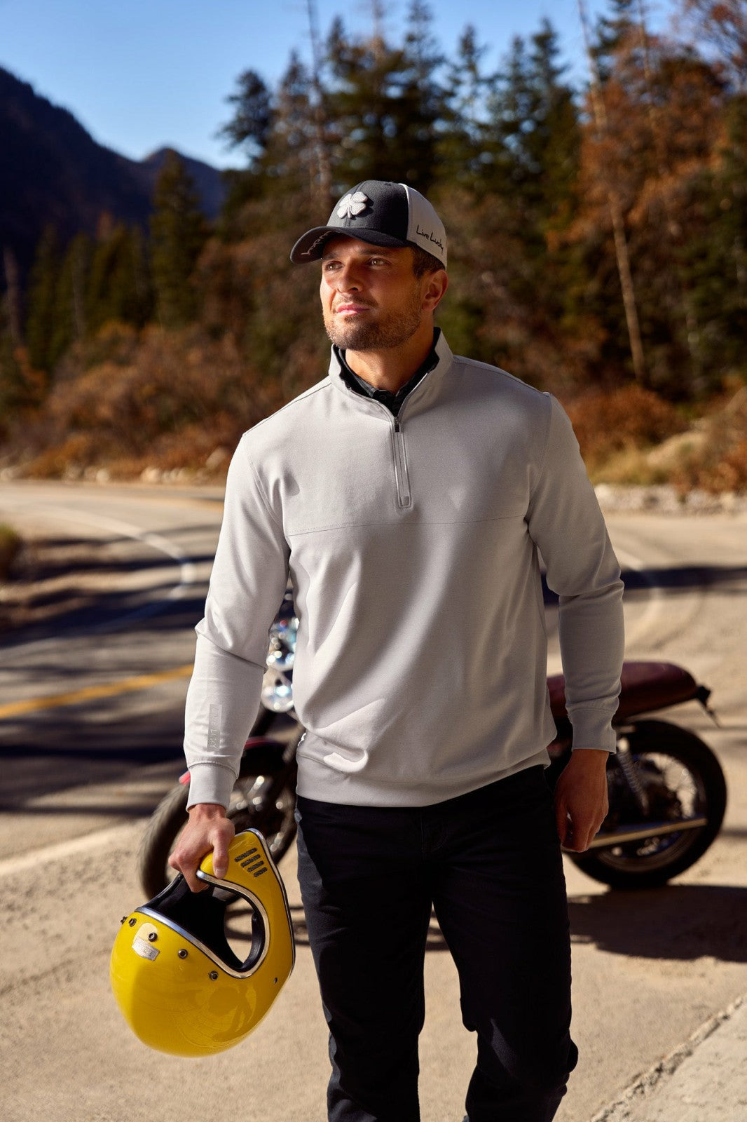 Black Clover White and Black Premium Clover Hat For Golf and Lifestyle