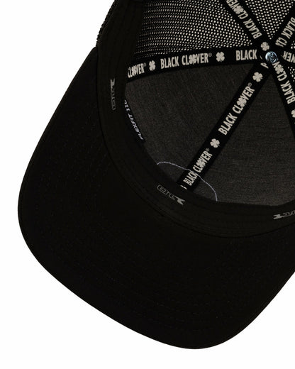 Black Clover Trendy Unisex Black Snapback with Luck Patch for Golf and Lifestyle