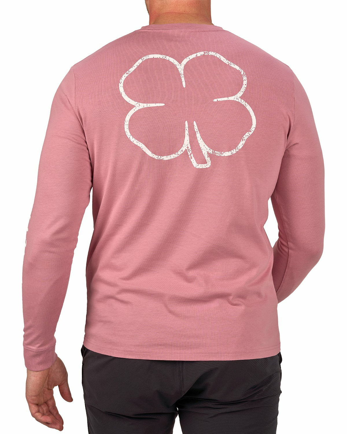 Black Clover Retro Long-Sleeved Pastel Pink Graphic T-Shirt