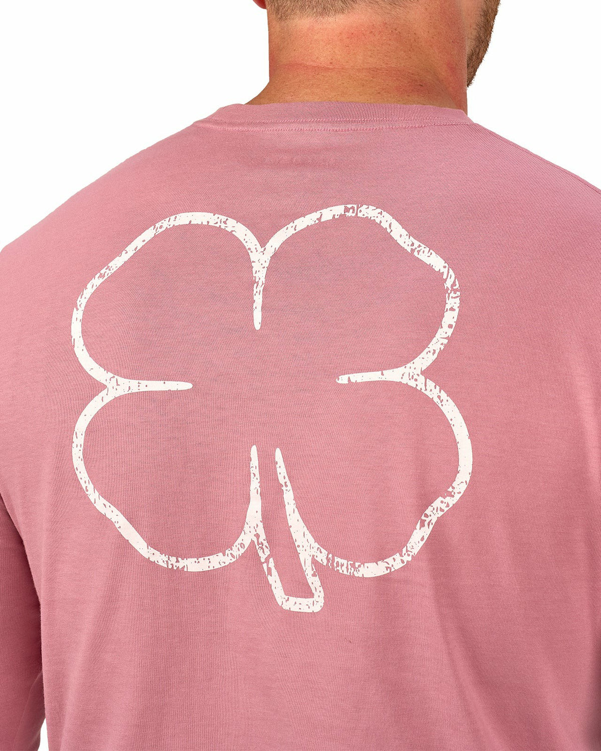 Black Clover Retro Long-Sleeved Pastel Pink Graphic T-Shirt