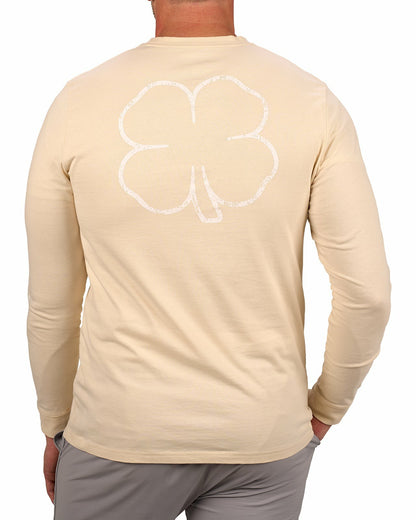 Black Clover Retro Long-Sleeved Cream Graphic T-Shirt