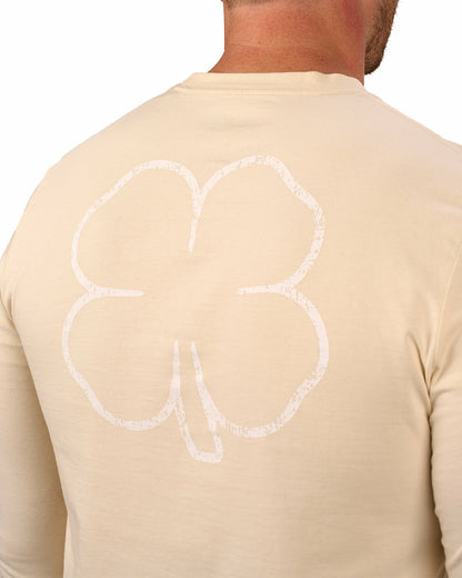 Black Clover Retro Long-Sleeved Cream Graphic T-Shirt